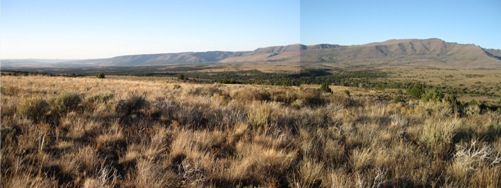 View across Ankle Basin on Steens Mountain