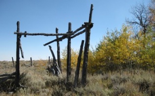 Old corral at Public Waterhold