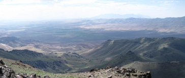 View east from Steens Loop Road toward Little Blitzen Gorge